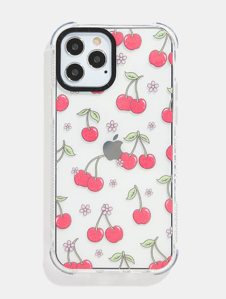 Glitter Floral Cherry Shock iPhone Case Phone Cases Skinnydip