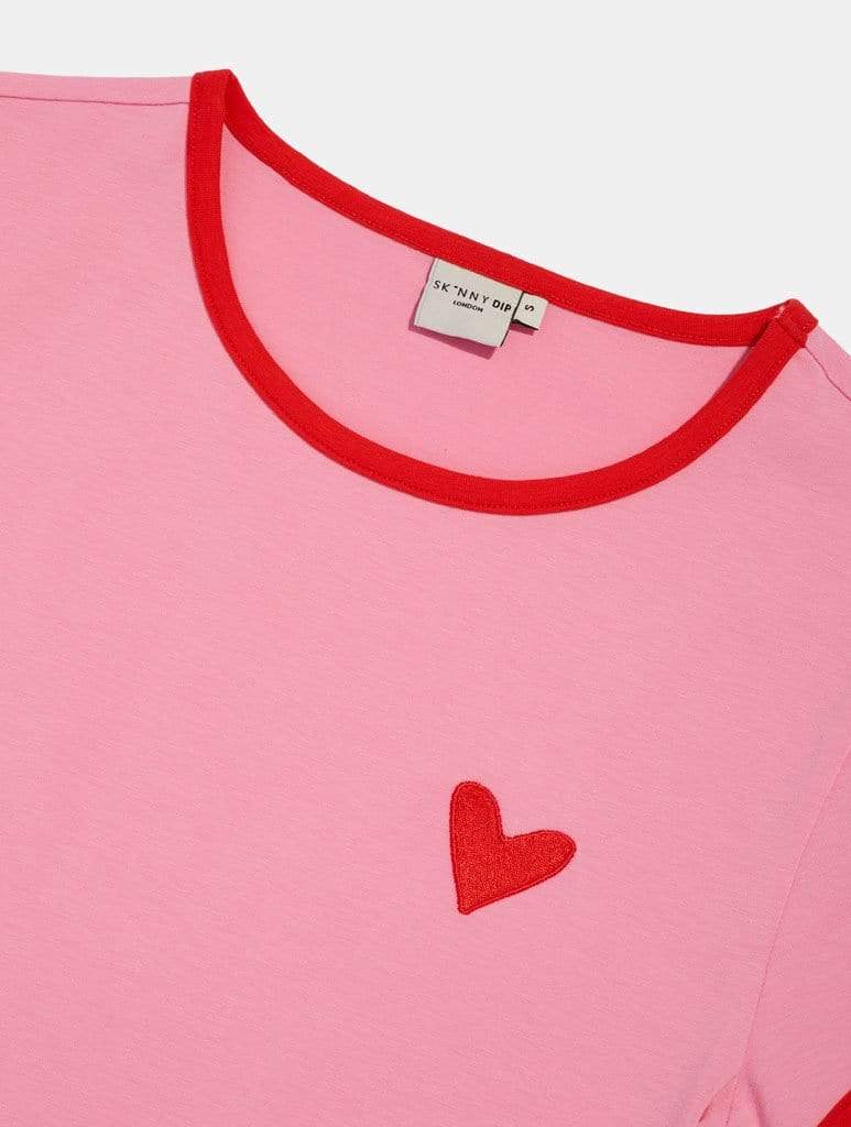 Heart Cropped T-Shirt Tops & T-Shirts Skinnydip