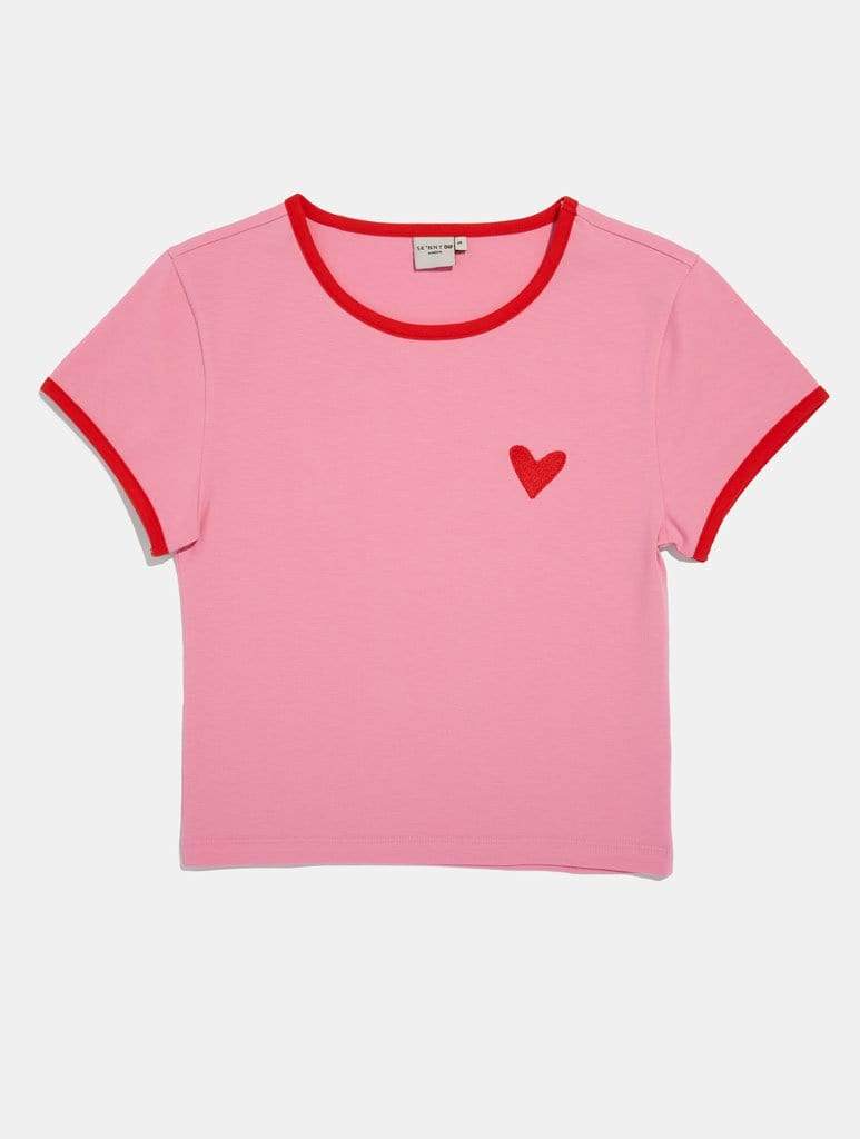 Heart Cropped T-Shirt Tops & T-Shirts Skinnydip
