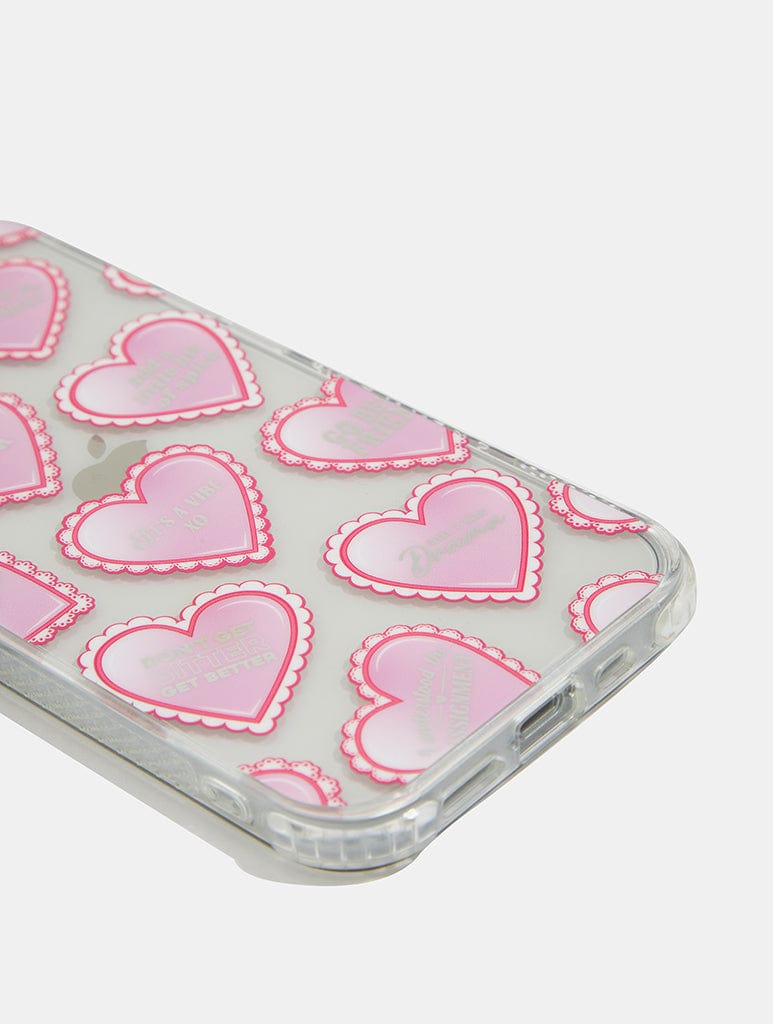 Heart Repeat Slogan Shock iPhone Case Phone Cases Skinnydip