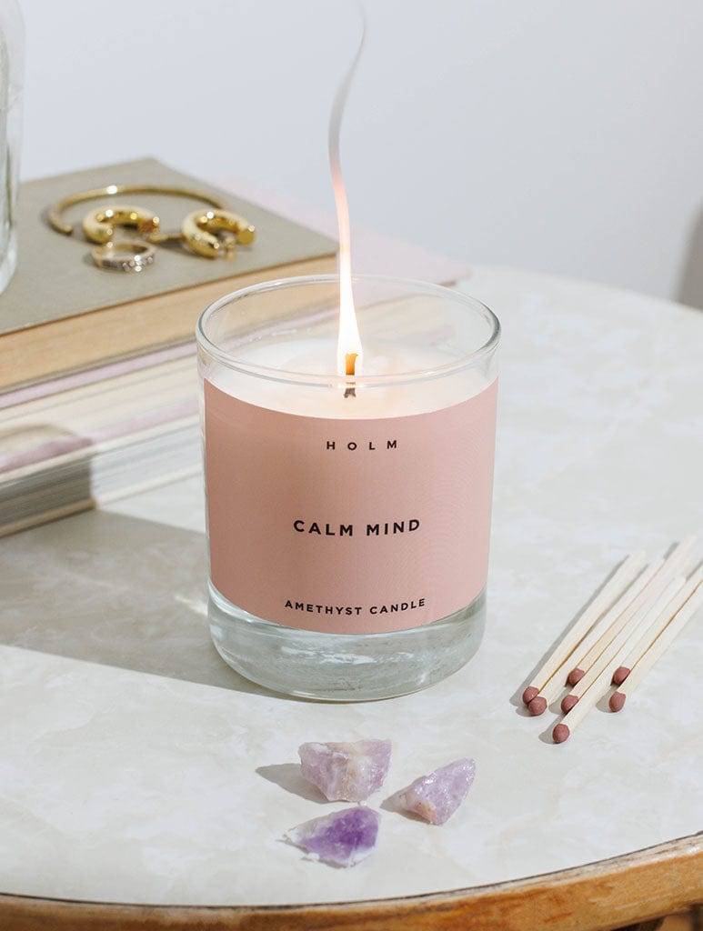 HOLM Calm Mind Crystal Candle Home Accessories HOLM