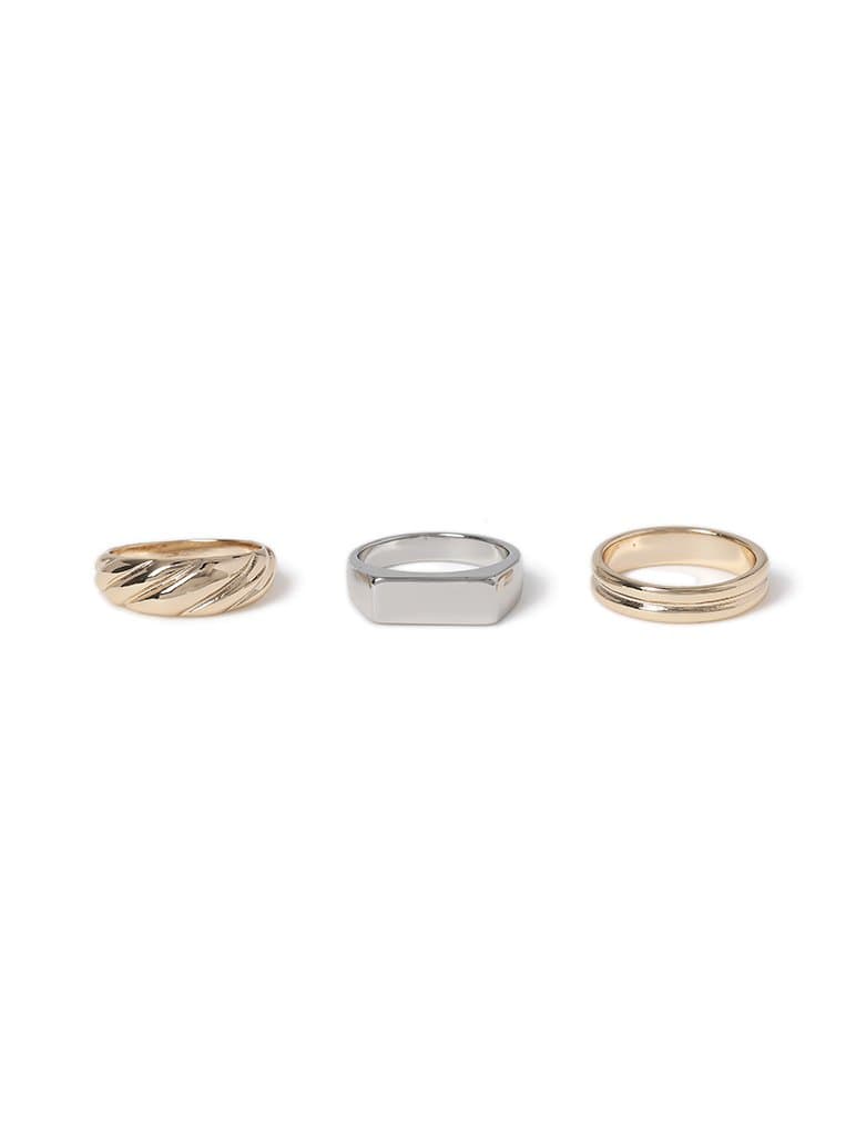 Liars & Lovers Chunky Mixed Metal Ring Multipack Jewellery Liars & Lovers