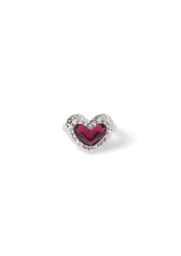 Liars & Lovers Fuchsia Heart Ring Jewellery Liars & Lovers