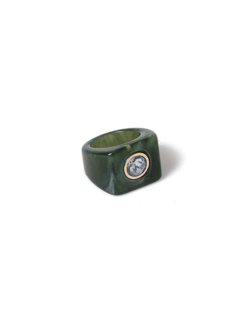 Liars & Lovers Green Marble Stone Ring Jewellery Liars & Lovers