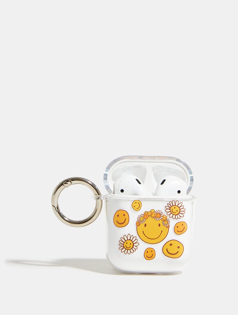 Mojo Valley x Skinnydip Floral Happy Face AirPods Case AirPods Cases Skinnydip