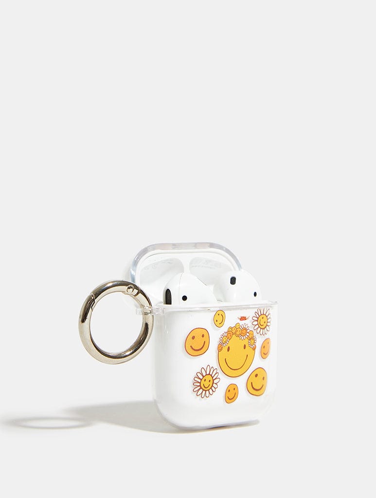 Mojo Valley x Skinnydip Floral Happy Face AirPods Case AirPods Cases Skinnydip