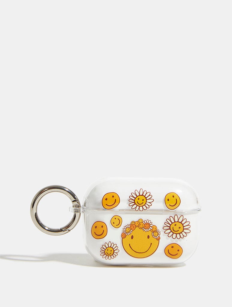 Mojo Valley x Skinnydip Floral Happy Face AirPods Pro Case AirPods Cases Skinnydip