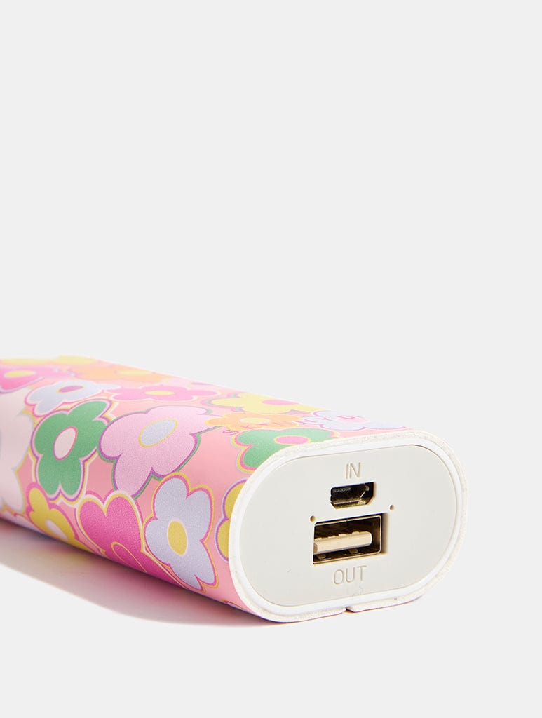 Multicolour Floral Portable Charger Portable Chargers Skinnydip London
