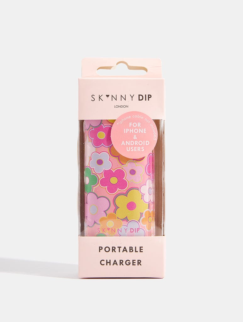 Multicolour Floral Portable Charger Portable Chargers Skinnydip London