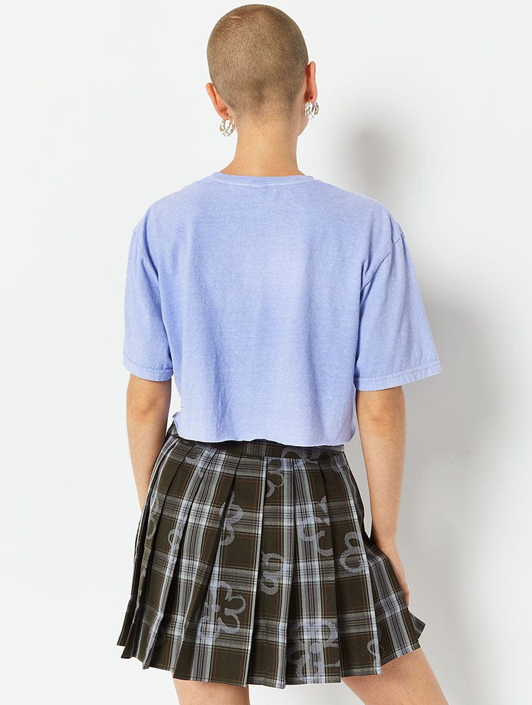 Perfect Pears Crop Top in Blue Tops & T-Shirts Skinnydip London