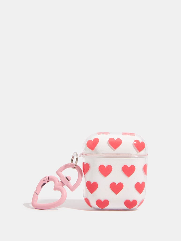 Pink And Red Heart AirPods Case AirPods Cases Skinnydip London