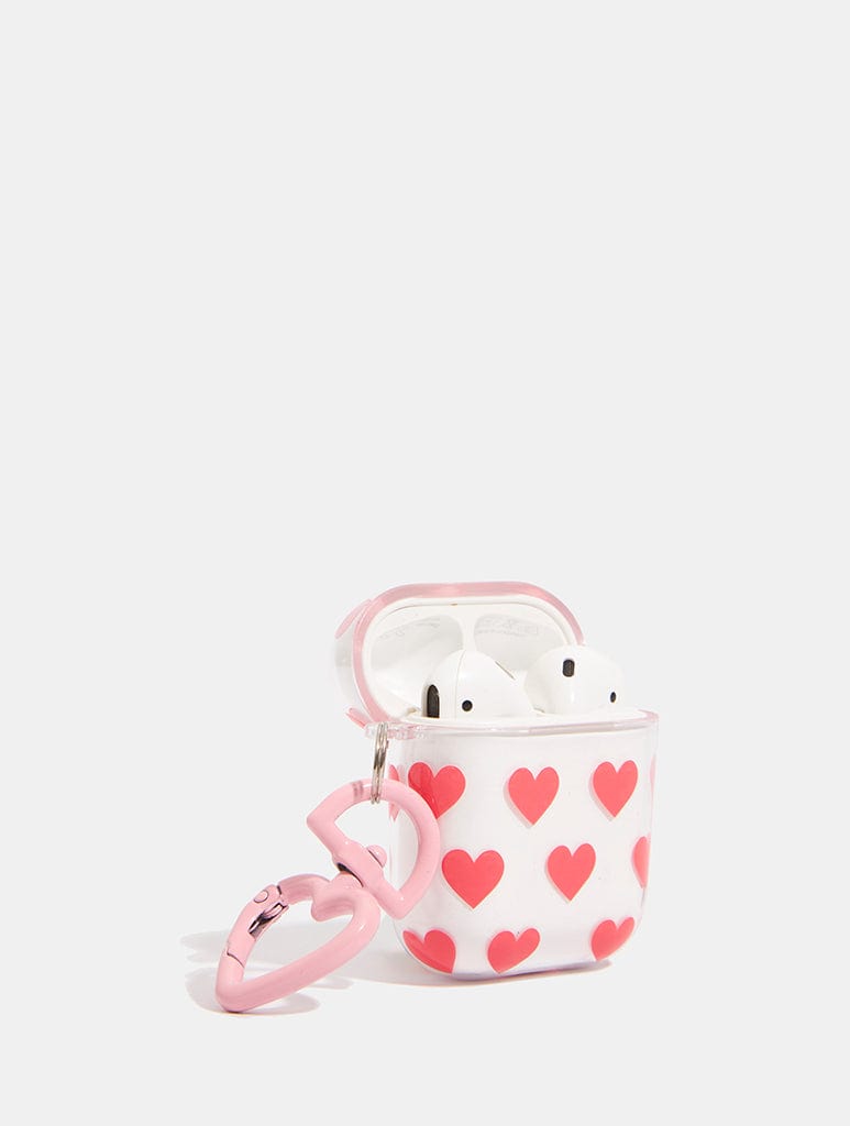 Pink And Red Heart AirPods Case AirPods Cases Skinnydip London