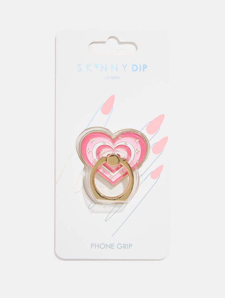 Pink Heart Phone Ring Phone Grips Skinnydip