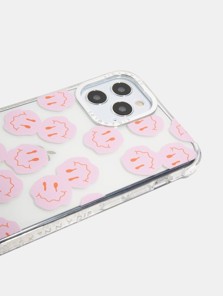 Pink Liquid Happy Face Shock iPhone Case Phone Cases Skinnydip