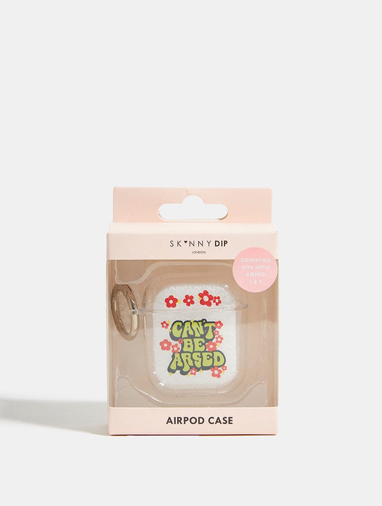 Printed Weird x Skinnydip Can't Be Arsed AirPods Case AirPods Cases Skinnydip