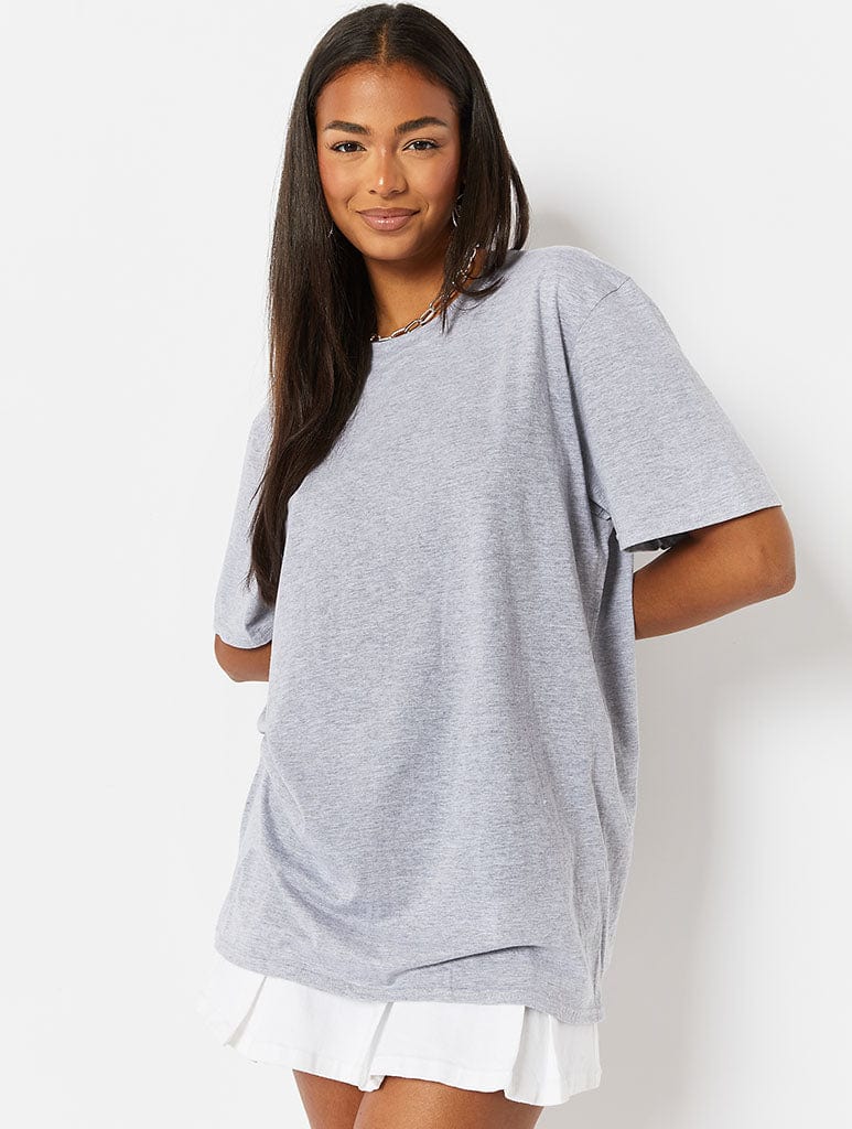Printed Weird x Skinnydip Get Pissed Slogan Grey T-Shirt Tops & T-Shirts Skinnydip
