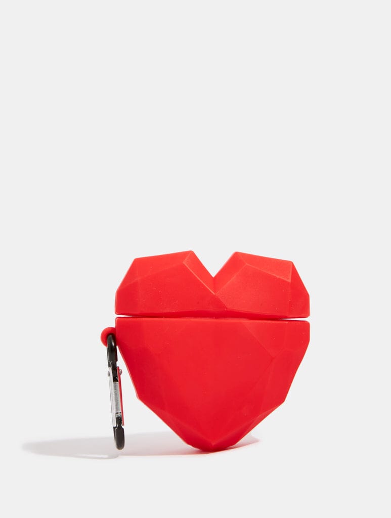 Red Heart Silicone Airpod Case Skinnydip London