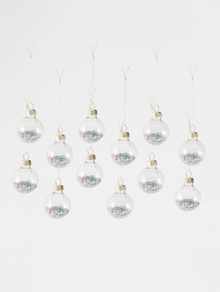 Sass & Belle Pastel Stars Mini Baubles - Set of 12 Gifting Sass And Belle