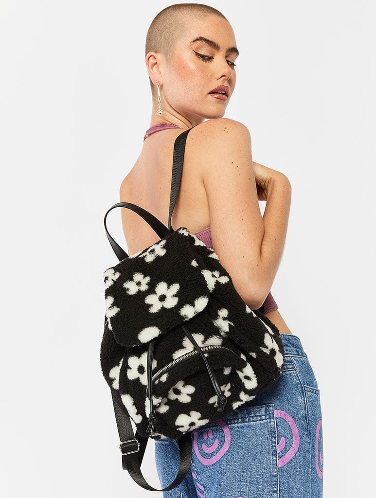Scarlett Flower Borg Mini Backpack Backpacks Skinnydip