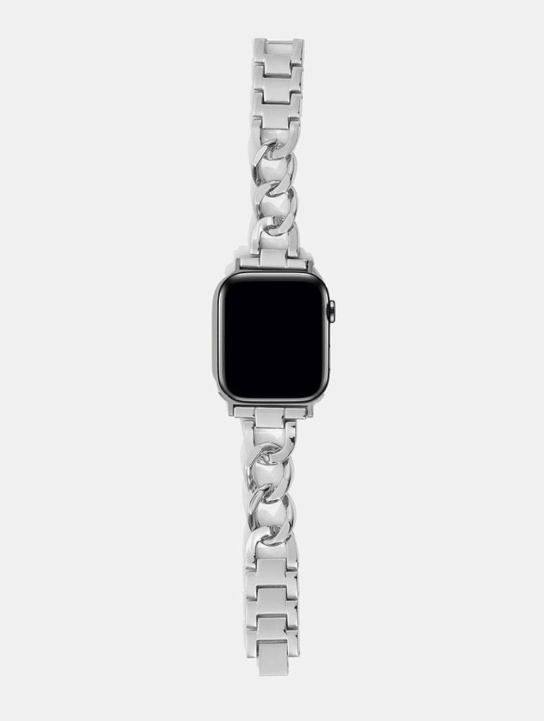 Silver Chain Link Apple Watch Strap Watch Straps Skinnydip