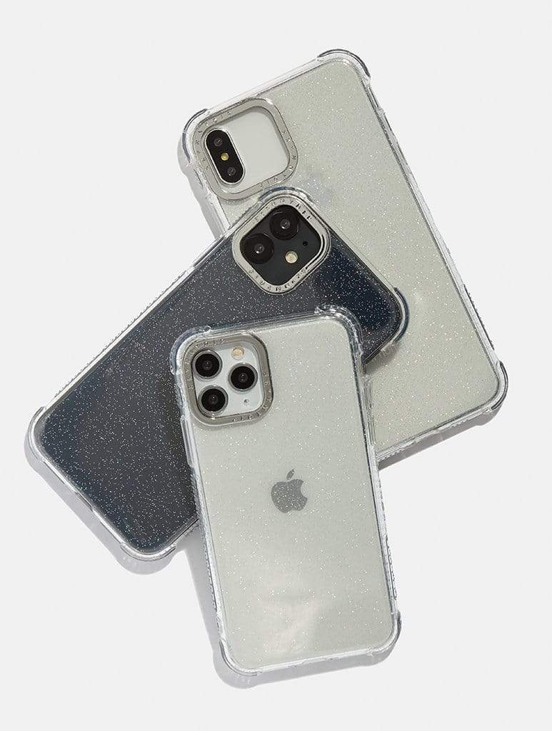 Silver Glitter Shock iPhone Case Phone Case Skinnydip