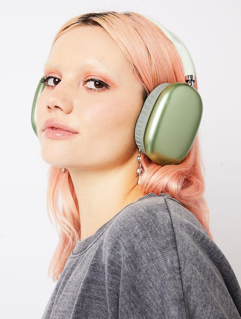 Wireless Over Head Headphones - Green Earphones & Headphones Skinnydip London